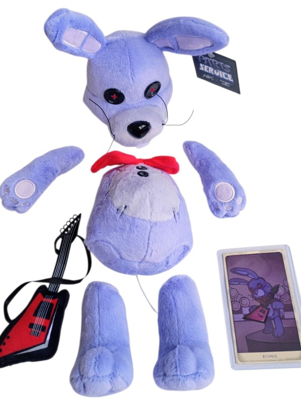 HEX x Five Nights at Freddy’s Bonnie Plush Parts & Service With Card • NWT